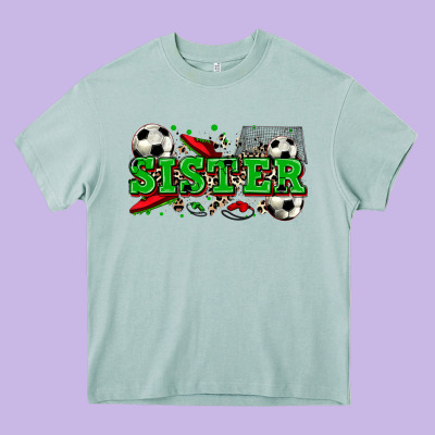 Sister Soccer Heavy Core Tee Designed By Zillion Design Studio