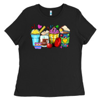Black school coffee cups Ladies Tee - Zillion Design Studio