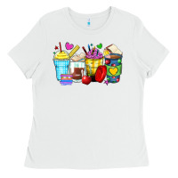 White school coffee cups Ladies Tee - Zillion Design Studio