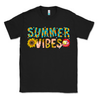 Black Summer Vibes Classic Tee - CowhideDigitalArt