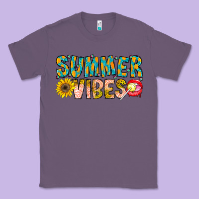 Summer Vibes Classic Tee Designed By Cowhidedigitalart