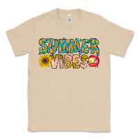 Mushroom Summer Vibes Classic Tee - CowhideDigitalArt
