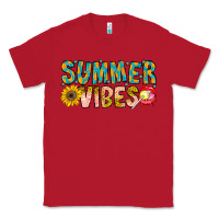 Red Summer Vibes Classic Tee - CowhideDigitalArt