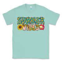 Seafoam Summer Vibes Classic Tee - CowhideDigitalArt