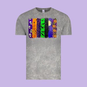 Halloween Brush Stroke Vintage Tee Designed By Jahusdesignshop