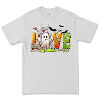 Dove Grey Love Nurse Halloween Premium Tee - texasbilliewilder