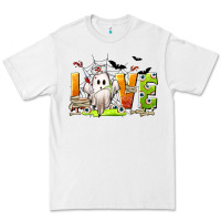 White Love Nurse Halloween Premium Tee - texasbilliewilder