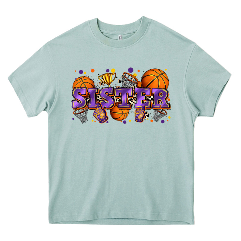Sister Basketball Heavy Core Tee by Zillion Design Studio | Teevron