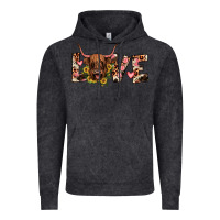 Vintage Black highland cow love Vintage Hoodie - JahusDesignShop