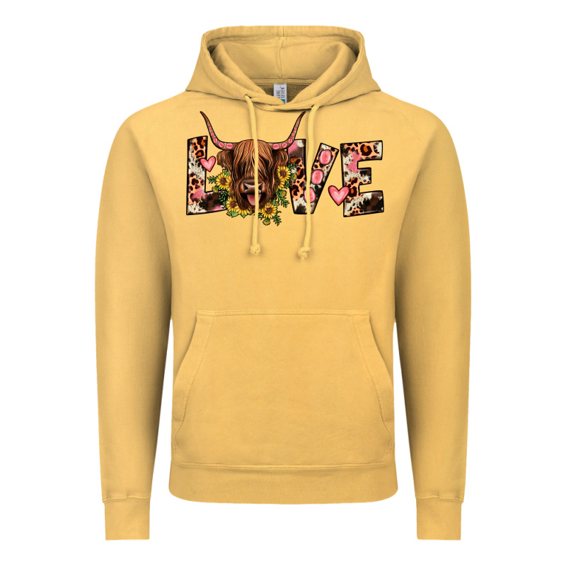 Highland Cow Love Vintage Hoodie by JahusDesignShop | Teevron