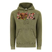 Vintage Olive highland cow love Vintage Hoodie - JahusDesignShop