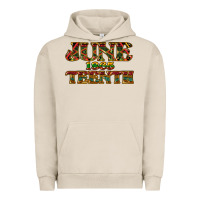 Pigment French Oak Juneteenth 1865 Urban Hoodie - HowdyJamesFarm