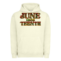 Pigment Pistachio Juneteenth 1865 Urban Hoodie - HowdyJamesFarm