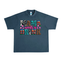Midnight Navy western mama needs a drink Urban Heavy Tee - Artiststas