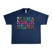 Navy western mama needs a drink Urban Heavy Tee - Artiststas