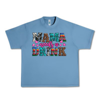 Pebble Blue western mama needs a drink Urban Heavy Tee - Artiststas