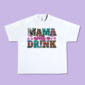 Western Mama Needs A Drink Urban Heavy Tee Designed By Artiststas