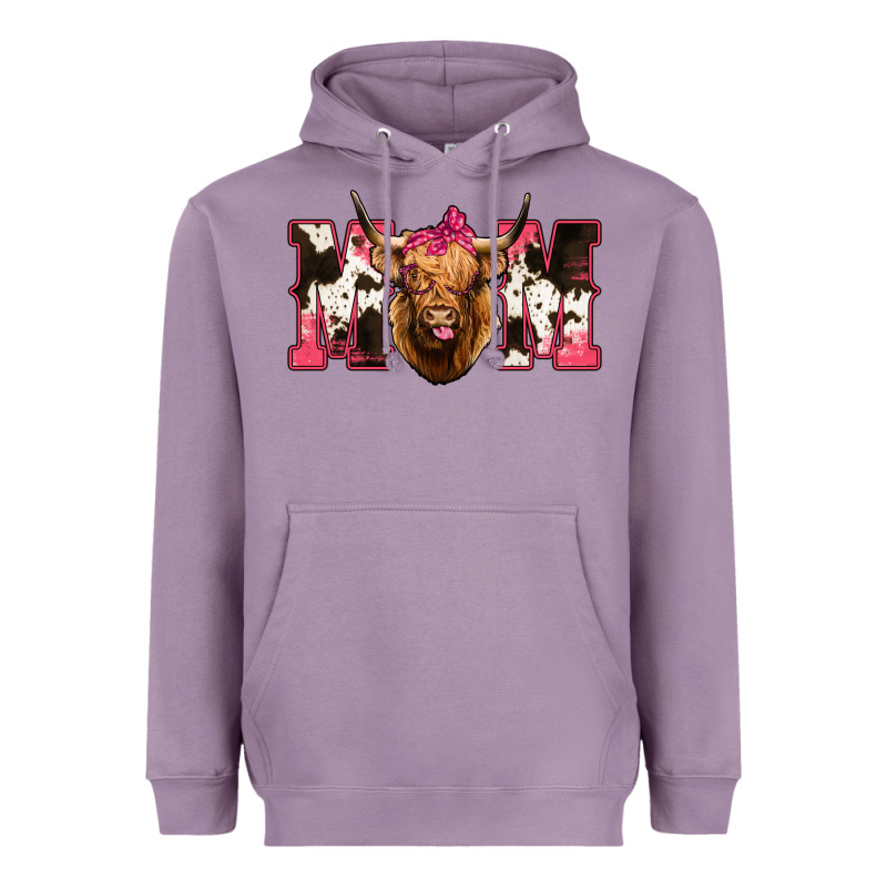Highland Cow Mom Heavyweight Hoodie by Bettercallsaul | Teevron