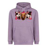 Lavender Highland Cow Mom Heavyweight Hoodie - Bettercallsaul