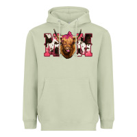Matcha Highland Cow Mom Heavyweight Hoodie - Bettercallsaul