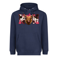 Navy Highland Cow Mom Heavyweight Hoodie - Bettercallsaul