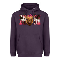 Plum Highland Cow Mom Heavyweight Hoodie - Bettercallsaul