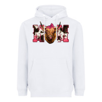 White Highland Cow Mom Heavyweight Hoodie - Bettercallsaul