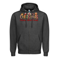 Charcoal Heather christmas calories dont count Zipper Hoodie - MaliasSmallBusiness