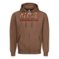 Chestnut christmas calories dont count Zipper Hoodie - MaliasSmallBusiness