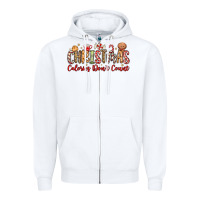 White christmas calories dont count Zipper Hoodie - MaliasSmallBusiness