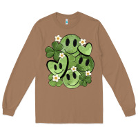 Toasted Coconut st. patrick's day green smile Long Sleeve Tee - MaliasSmallBusiness