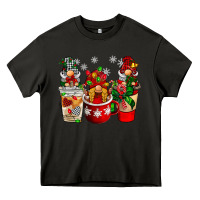 Asphalt Christmas coffee gnome Heavy Core Tee - BarkalooDesign