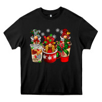 Black Christmas coffee gnome Heavy Core Tee - BarkalooDesign