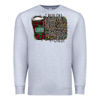 Heather Grey I Run on Coffee and Christmas Cheer Premium Sweatshirt - Bettercallsaul