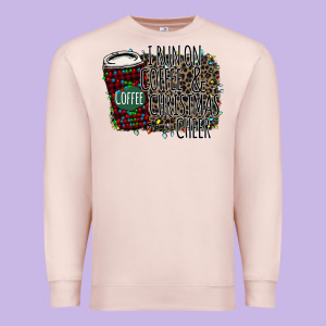 I Run On Coffee And Christmas Cheer Premium Sweatshirt Designed By Bettercallsaul