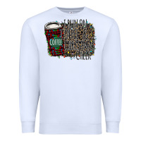 White I Run on Coffee and Christmas Cheer Premium Sweatshirt - Bettercallsaul