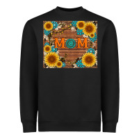 Black sunflower gemstone and mom with cowhide Heavyweight Sweatshirt - Artiststas