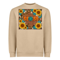 Mushroom sunflower gemstone and mom with cowhide Heavyweight Sweatshirt - Artiststas