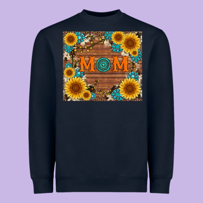 Sunflower Gemstone And Mom With Cowhide Heavyweight Sweatshirt Designed By Artiststas