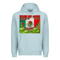 Blue Mist Mexican Flag Premium Hoodie - texasbilliewilder