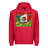 Cardinal Mexican Flag Premium Hoodie - texasbilliewilder