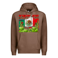 Chestnut Mexican Flag Premium Hoodie - texasbilliewilder