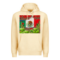 Pina Colada Mexican Flag Premium Hoodie - texasbilliewilder