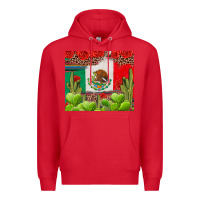 Red Mexican Flag Premium Hoodie - texasbilliewilder