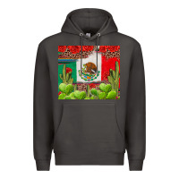 Smoke Mexican Flag Premium Hoodie - texasbilliewilder