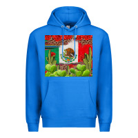 True Royal Mexican Flag Premium Hoodie - texasbilliewilder