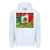 White Mexican Flag Premium Hoodie - texasbilliewilder