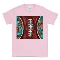 Bubblegum Pink western pattern and american football Classic Tee - BarkalooDesign