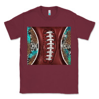 Burgundy western pattern and american football Classic Tee - BarkalooDesign
