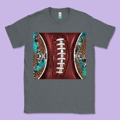 Western Pattern And American Football Classic Tee Designed By Barkaloodesign